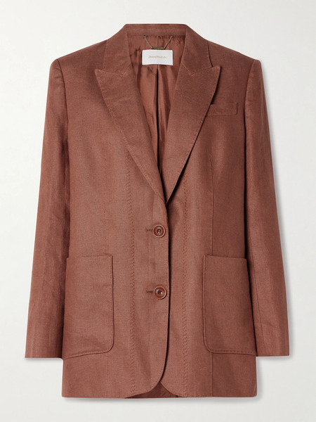  Zimmermann Zimmermann - Illuminate Linen Blazer - Bronze 