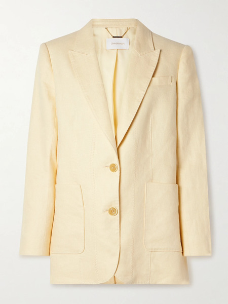  Zimmermann Zimmermann - Illuminate Linen Blazer - Yellow 