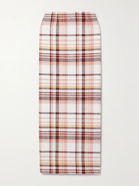  Zimmermann Zimmermann - Matchmaker Checked Linen And Cotton-blend Midi Skirt - Multi 