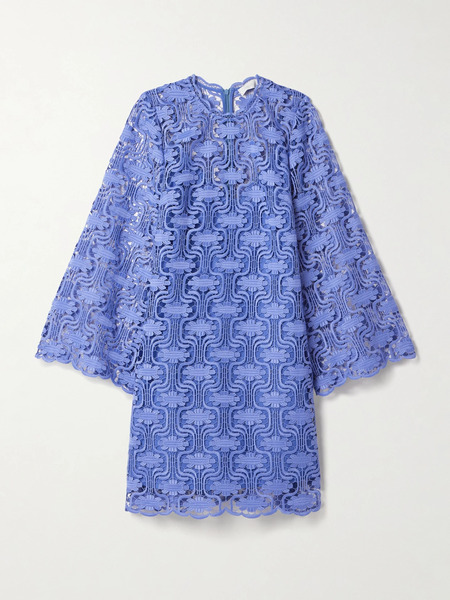  Zimmermann Zimmermann - Maxine Guipure Lace Mini Dress - Blue 