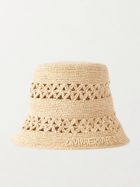  Zimmermann Zimmermann - Raffia Bucket Hat - Neutral 
