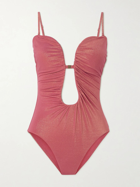  Zimmermann Zimmermann - Rhiannon Metallic Strapless Swimsuit - Pink 