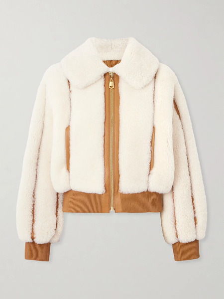  Zimmermann Zimmermann - Shearling Bomber Jacket - Cream 