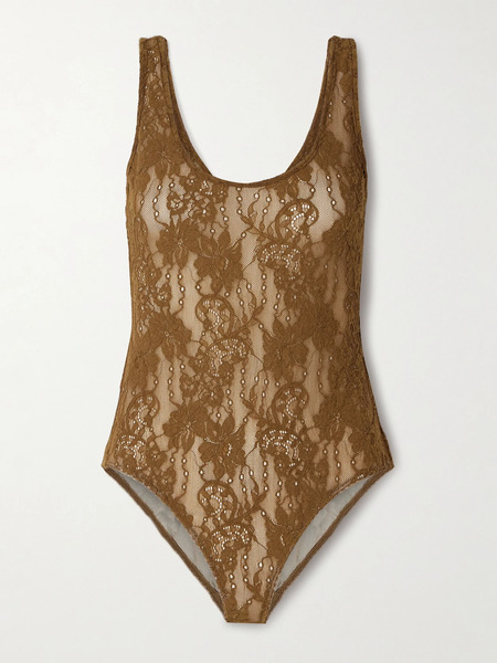  Zimmermann Zimmermann - Stretch-corded Lace Bodysuit - Brown 