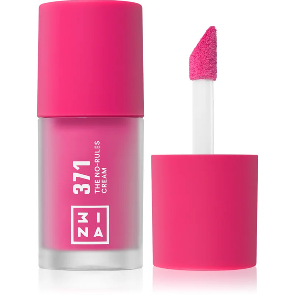  3ina The No-rules Cream Wielofunkcyjny Kosmetyk Do Makijażu Oczu, Ust I Twarzy Odcień 371 - Electric Hot Pink 8 Ml 