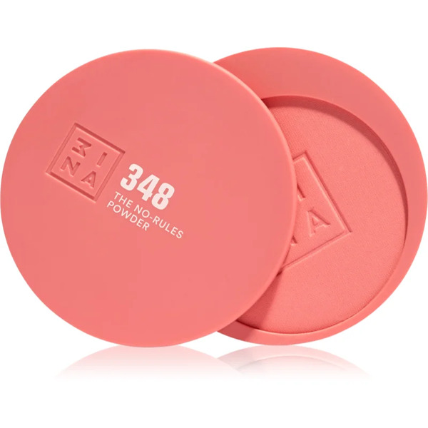  3ina The No-rules Powder Wielofunkcyjny Kosmetyk Do Makijażu Oczu, Ust I Twarzy Odcień 348 - Flamingo Pink, Matte 8 G 