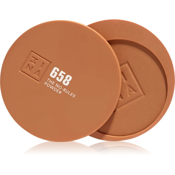  3ina The No-rules Powder Wielofunkcyjny Kosmetyk Do Makijażu Oczu, Ust I Twarzy Odcień 658 - Warm Honey Beige, Matte Bronzer 8 G 