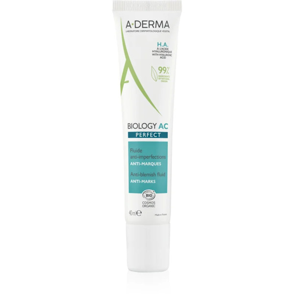  A-derma Biology Ac Perfect Fluid Do Skóry Tłustej I Mieszanej 40 Ml 