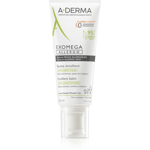 A-derma Exomega Control Allergo Krem Nawilżający Wzmacniający Barierę Ochronną Skóry Wrażliwej I Atopowej 200 Ml 