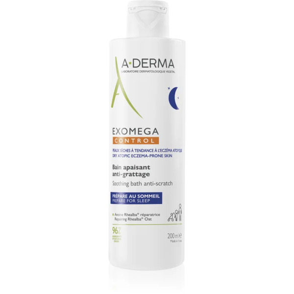  A-derma Exomega Control Soothing Bath Anti-scratch Kąpiel Kojąca Przeciw Podrażnieniom I Swędzeniu Skóry 200 Ml 