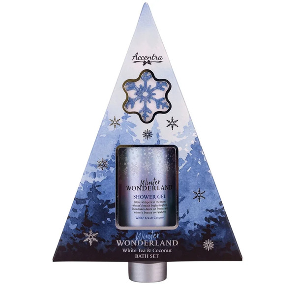 Accentra Winter Wonderland White Tea & Coconut Zestaw Upominkowy Do Kąpieli Zapachy White Tea & Coconut 