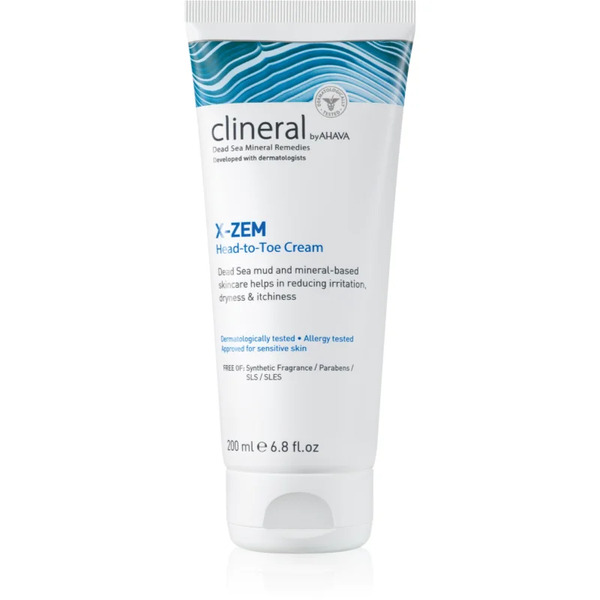  Ahava Clineral X-zem Krem Do Ciała O Intensywnym Działaniu Przeciw Podrażnieniom I Swędzeniu Skóry 200 Ml 
