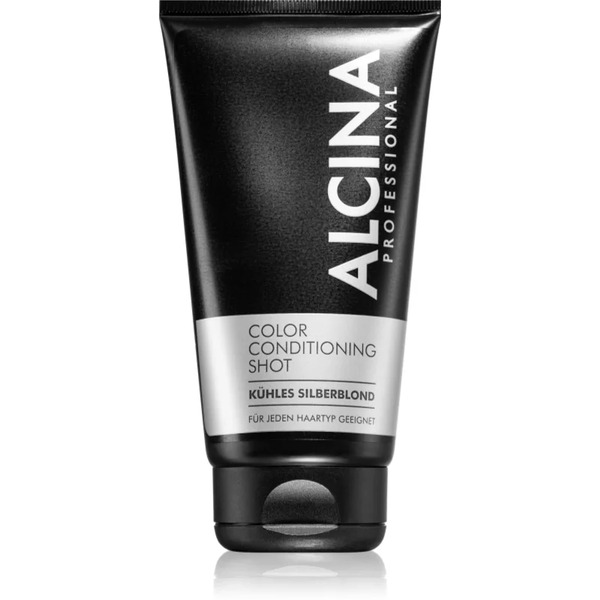 Alcina Color Conditioning Shot Silver Balsam Tonujący Dla Podkreślenia Koloru Włosów Odcień Cold Silver Blond 150 Ml 