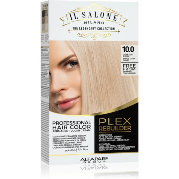  Alfaparf Milano Il Salone Milano Plex Rebuilder Trwała Farba Do Włosów Odcień 10.0 - Extra Light Blonde 1 Szt. 