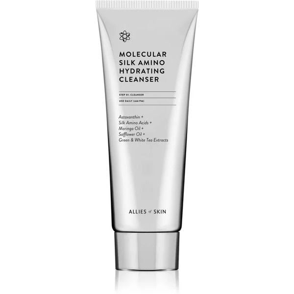  Allies Of Skin Molecular Silk Amino Hydrating Cleanser Nawilżający żel Oczyszczający Z Aminokwasami 100 Ml 