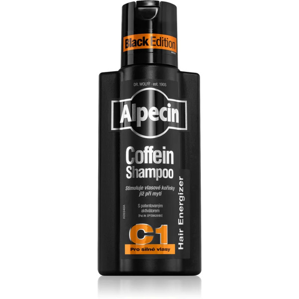  Alpecin Coffein Shampoo C1 Black Edition Szampon Z Kofeiną Dla Mężczyzn Stymulujący Wzrost Włosów 250 Ml 