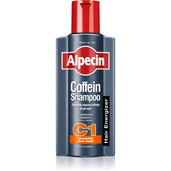  Alpecin Hair Energizer Coffein Shampoo C1 Szampon Z Kofeiną Dla Mężczyzn Stymulujący Wzrost Włosów 375 Ml 