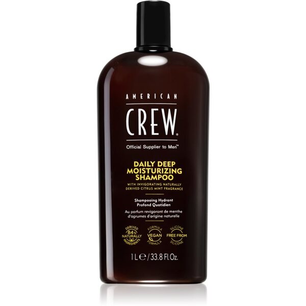  American Crew Daily Moisturizing Shampoo Szampon Codzienny O Działaniu Nawilżającym Dla Mężczyzn 1000 Ml 