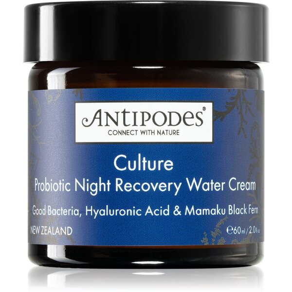  Antipodes Culture Probiotic Night Recovery Water Cream Krem Intensywnie Rewitalizujący Na Noc Z Probiotykami 60 Ml 