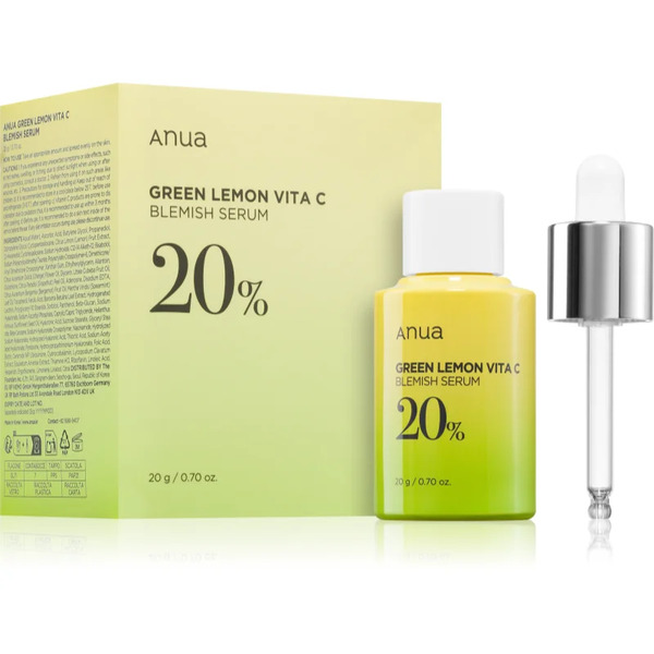  Anua Green Lemon Vita C Blemish Serum Serum Rozświetlające Z Witaminą C Przeciw Przebarwieniom Skóry 20 G 
