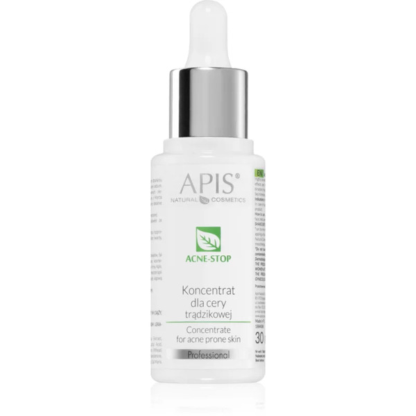  Apis Natural Cosmetics Acne-stop Professional Koncentrat Do Skóry Tłustej Ze Skłonnością Do Trądziku 30 Ml 
