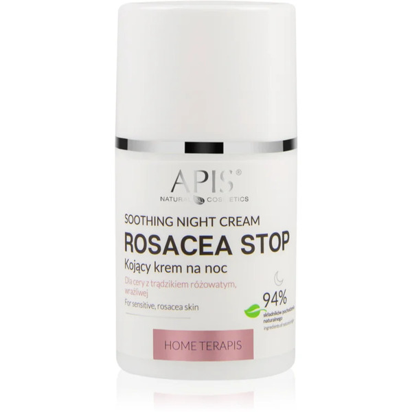  Apis Natural Cosmetics Rosacea-stop Kojący Krem Na Noc Do Skóry Wrażliwej Ze Skłonnością Do Przebarwień 50 Ml 