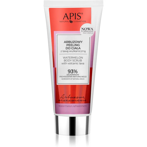  Apis Natural Cosmetics Watermelon Refreshment Peeling Do Ciała With Volcanic Lava 200 Ml 
