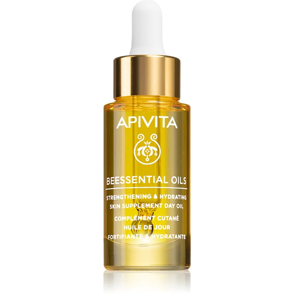  Apivita Beessential Oils Strengthening & Hydrating Day Oil Rozjaśniający Olejek Na Dzień Intensywnie Nawilżający 15 Ml 