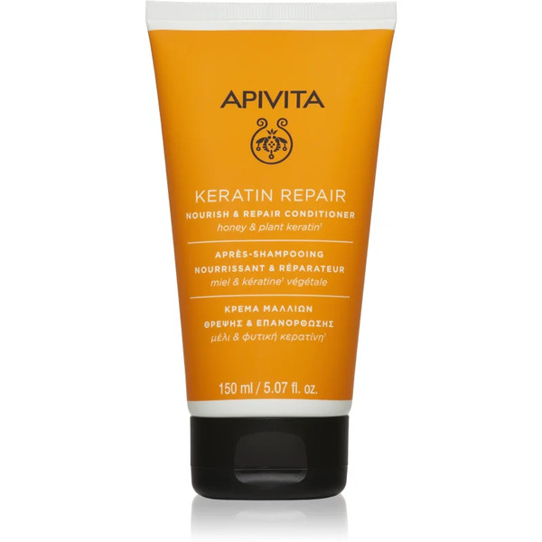  Apivita Keratin Repair Nourish Repair Conditioner Regenerująca Odżywka Z Keratyną Do Włosów Suchych I Zniszczonych 150 Ml 
