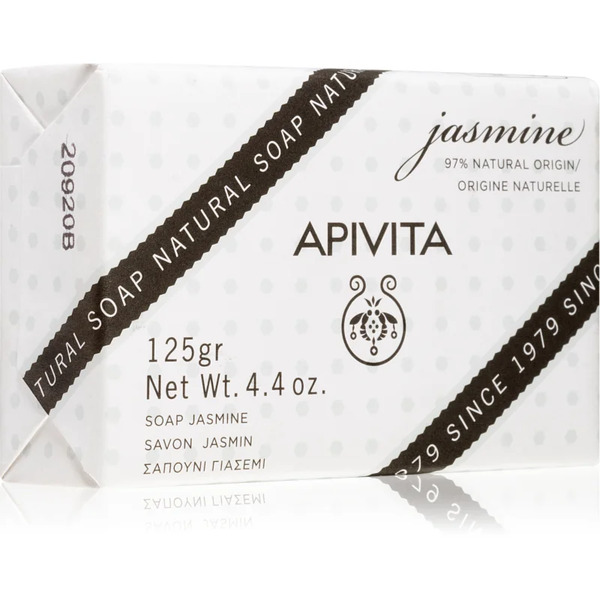  Apivita Natural Soap Jasmine Mydło Oczyszczające W Kostce 125 G 
