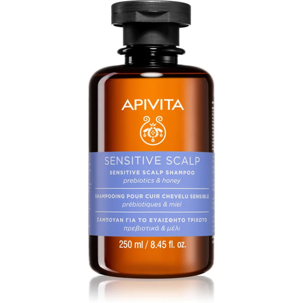  Apivita Sensitive Scalp Shampoo Szampon Do Wrażliwej I Podrażnionej Skóry Głowy Bez Siarczanów 250 Ml 