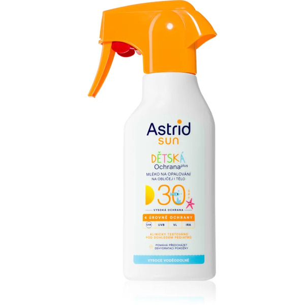  Astrid Sun Mleczko Do Opalania Dla Dzieci Spf 30 W Sprayu 200 Ml 