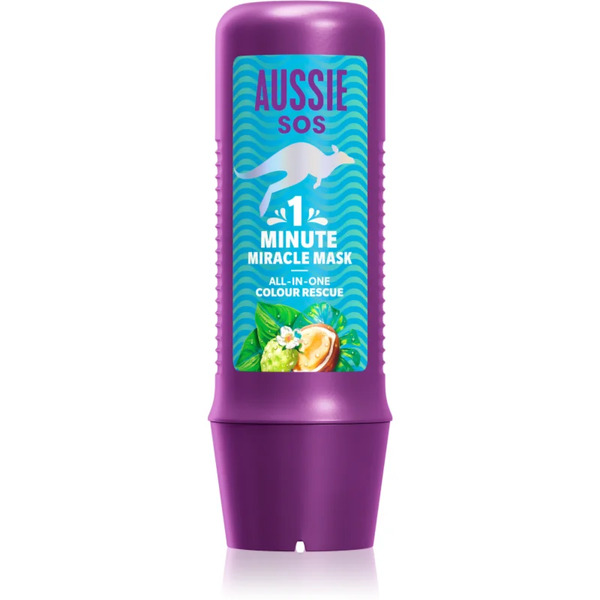  Aussie 1 Minute Miracle Color Rescue Pielęgnująca Maska Do Włosów Farbowanych 250 Ml 