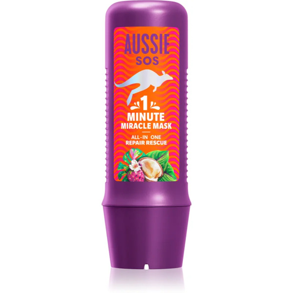  Aussie 1 Minute Miracle Repair Rescue Intensywnie Odżywcza Maska Do Włosów Suchych I Zniszczonych 250 Ml 