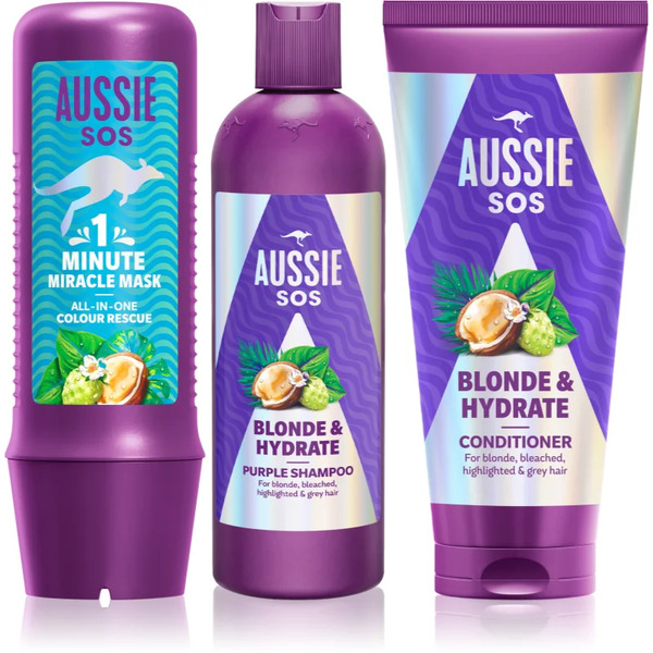  Aussie Sos Blonde & Hydrate Zestaw Do Włosów Blond 