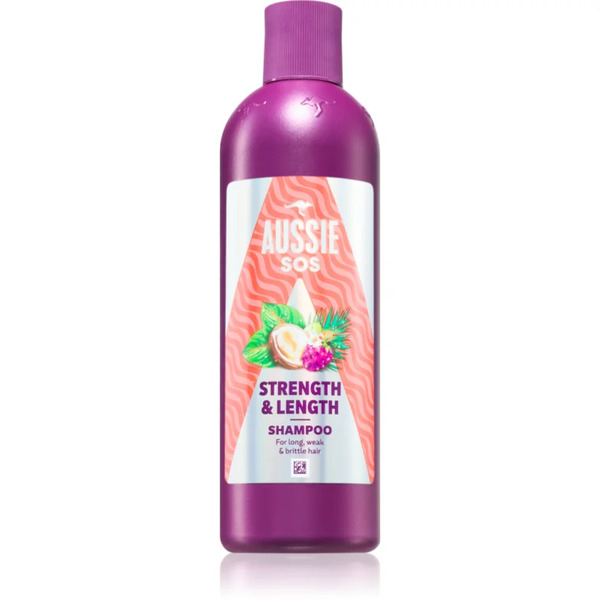  Aussie Sos Strength & Length Szampon Wzmacniający Dla Długich Włosów 300 Ml 