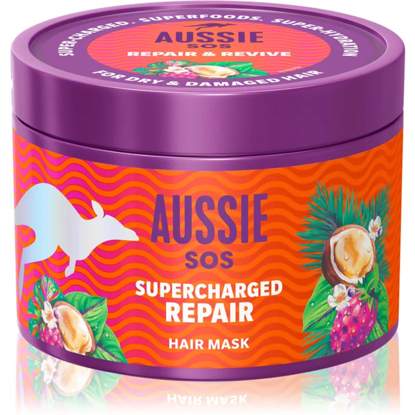  Aussie Sos Supercharged Repair Maska Do Włosów 500 Ml 