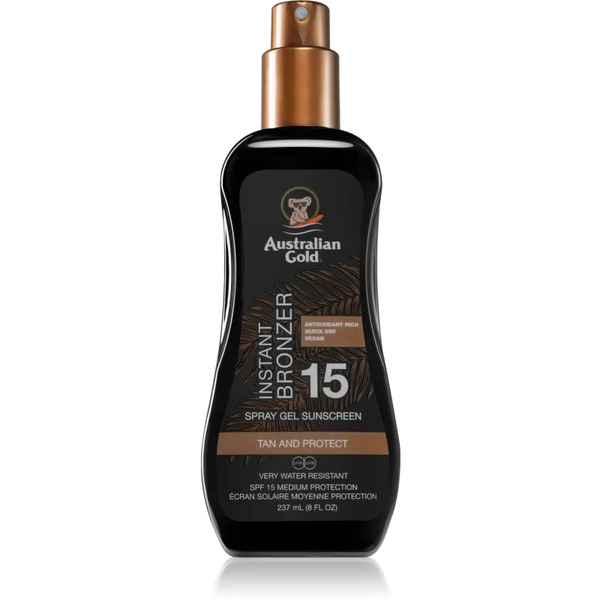  Australian Gold Spray Gel Sunscreen With Instant Bronzer Spray Brązujący Spf 15 237 Ml 