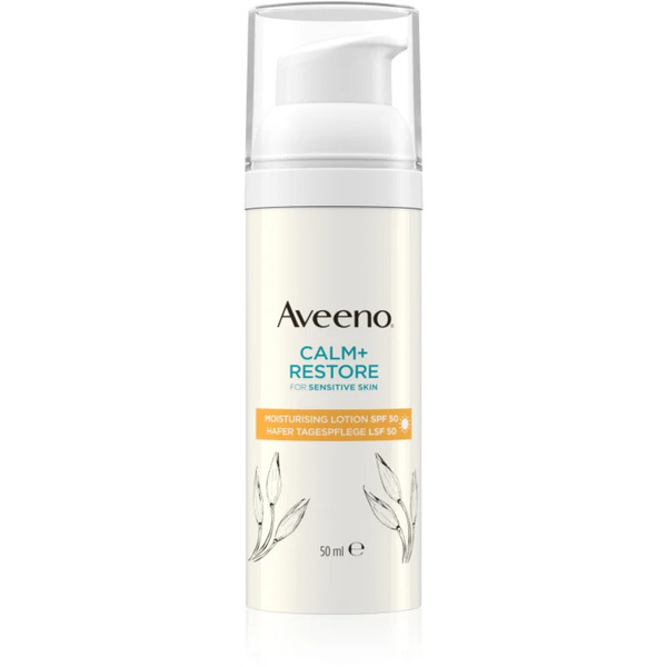  Aveeno Calm + Restore Nawilżające Mleczko Do Twarzy Spf 50 50 Ml 