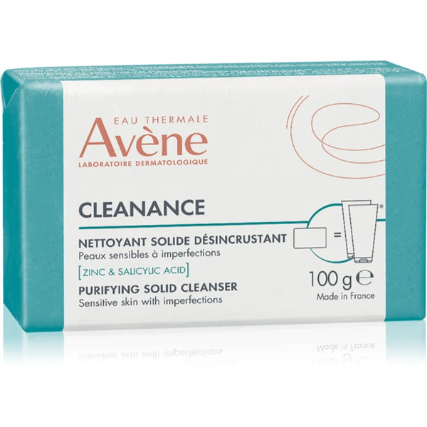  Avène Cleanance Purifying Solid Cleanser Dermatologiczne Mydło W Kostce Do Skóry Tłustej Ze Skłonnością Do Trądziku 100 G 