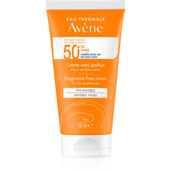  Avène Sun Fragrance-free Cream Krem Do Opalania Nieperfumowany Spf 50+ 50 Ml 