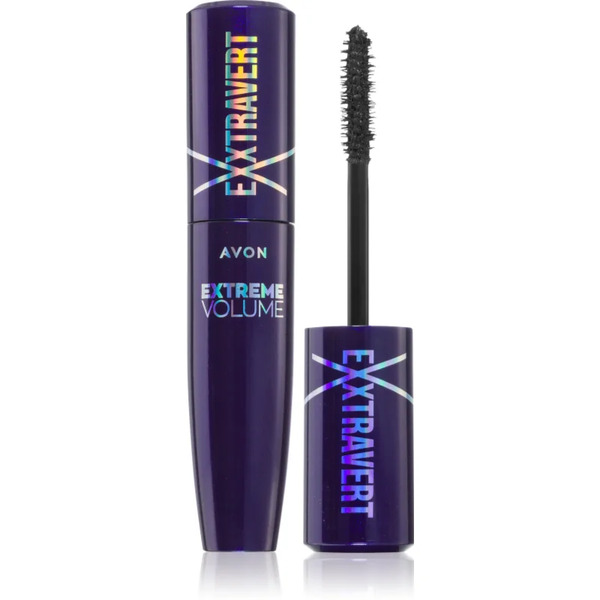  Avon Exxtravert Extreme Volume Tusz Zapewniający Maksymalną Objętość Rzęs Odcień Blackest Black 9,5 Ml 