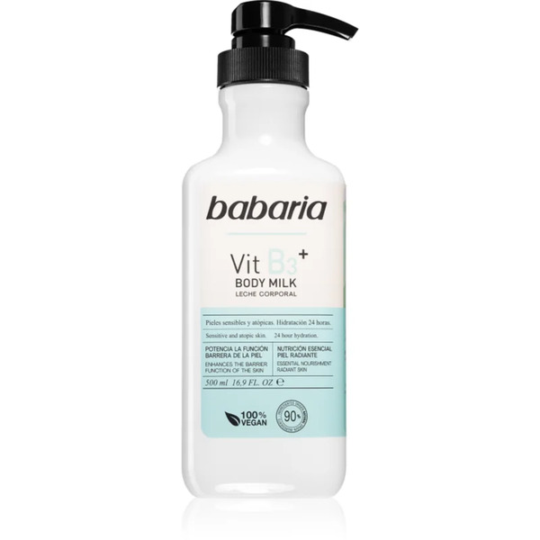  Babaria Vitamin B3 Zmiękczające, Nawilżające Mleczko Do Ciała Do Wszystkich Rodzajów Skóry 500 Ml 