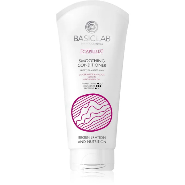  Basiclab Dermocosmetics Capillus Odżywka Wygładzająca Włosy Do Włosów Nieposłusznych I Puszących Się 100 Ml 