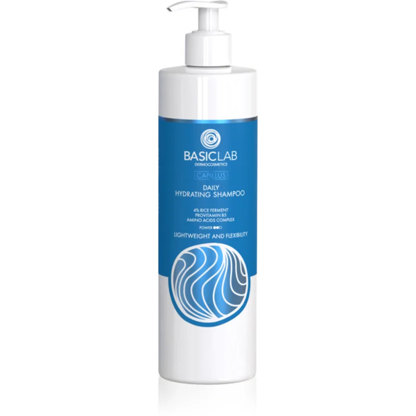  Basiclab Dermocosmetics Capillus Szampon Do Codziennego Mycia Włosów O Działaniu Nawilżającym 300 Ml 