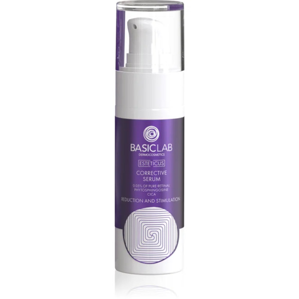  Basiclab Dermocosmetics Esteticus Serum Korygujące Przeciw Przebarwieniom Skóry 0.05% Pure Retinal 30 Ml 