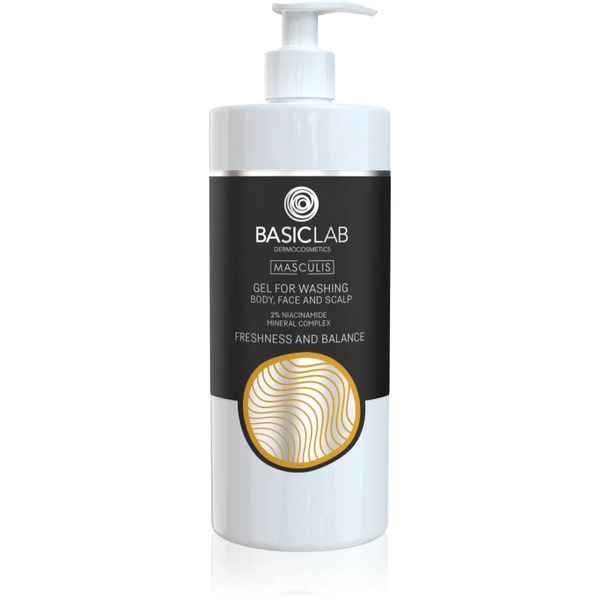  Basiclab Dermocosmetics Masculis żel Pod Prysznic Do Twarzy, Ciała I Włosów 500 Ml 