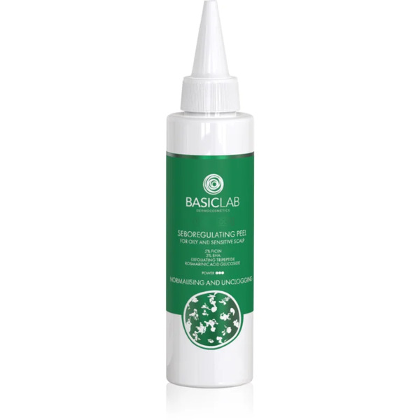  Basiclab Dermocosmetics Trichologis Serum Peelingujące O Działaniu Złuszczającym Do Tłustej Skóry Głowy 150 Ml 