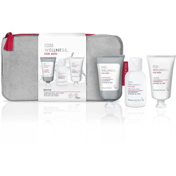  Baylis & Harding Wellness. For Men. Revive Zestaw Upominkowy Do Ciała I Twarzy Dla Mężczyzn Grapefruit, Ginger & Lime 
