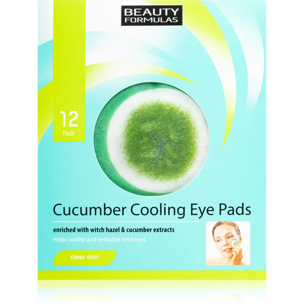 Beauty Formulas Clear Skin Cucumber Cooling Maseczka Regenerująca Do Oczu 12 Szt. 